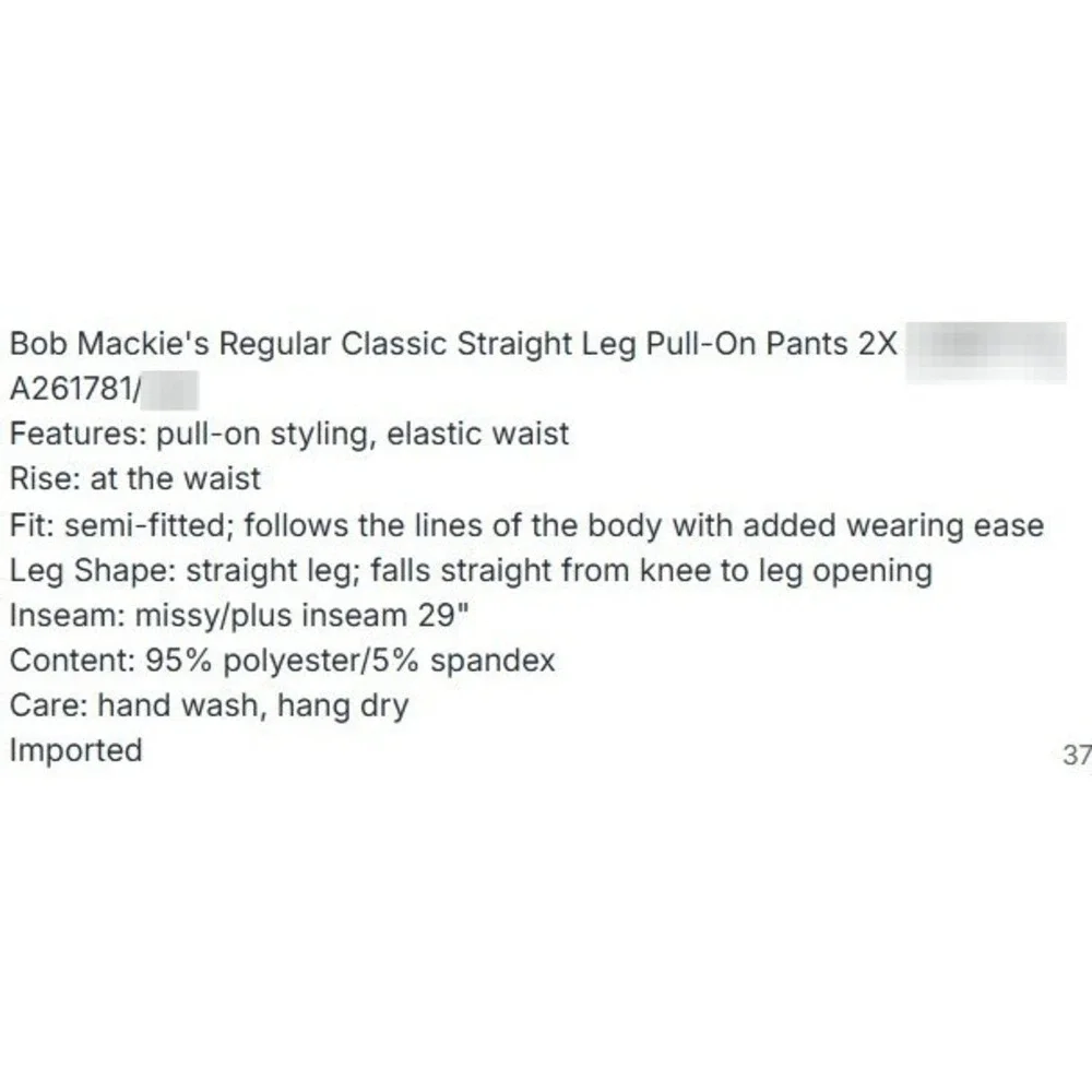 Bob Mackie Womens‎ 2X Teal Regular Classic Straight Leg Pull-On Pants A261781